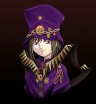  00s 1girl boogiepop boogiepop_(character) brown_eyes brown_hair chains cloak frown hat short_hair solo sugi_(atolier_sugi) yin_yang 