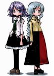  2girls casual female izayoi_sakuya multiple_girls pantyhose tao tao_(kadoya) touhou yagokoro_eirin 