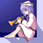  1girl female hat instrument lowres merlin_prismriver solo touhou trumpet 