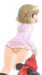  hidamari_sketch ikara panties underwear undressing yuno 