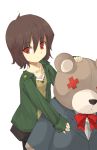  ikura_hato jacket original red_eyes stuffed_animal stuffed_toy teddy_bear 