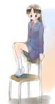  blazer chair ikeda_jun_(mizutamari) original school_uniform sketch 