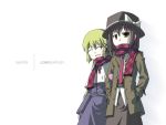  2girls female ghostly_field_club maribel_hearn multiple_girls red_(artist) red_(red-sight) scarf shared_scarf touhou usami_renko 