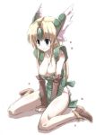  1girl blonde_hair breasts cleavage liese long_hair low-tied_long_hair riesz seiken_densetsu seiken_densetsu_3 solo tied_hair tokyo_(great_akuta) 