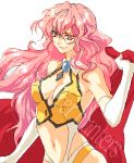  1girl bakuretsu_hunters copyright_name dominatrix oekaki pink_hair solo tira_misu white_background 
