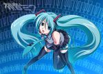  green_hair hatsune_miku long_hair otaut-r thigh-highs twintails very_long_hair vocaloid 