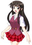  konoe_konoka konoka mahou_sensei_negima! mikagami_sou plaid plaid_skirt school_uniform serafuku skirt 