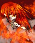  fire red_eyes redhead shakugan_no_shana shana sword weapon yuizaki_hizumi 