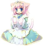  1girl animal_ears cat_ears cat_tail ein_(artist) ein_(long_cake) original pink_hair solo tail 