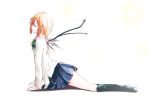  00s 1girl chise_(saishuu_heiki_kanojo) footwear highres hrd kneehighs legwear redhead saishuu_heiki_kanojo school_uniform serafuku socks solo thigh-highs what wings 