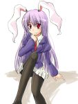  animal_ears female nagami_yuu pantyhose rabbit_ears reisen_udongein_inaba touhou upskirt 