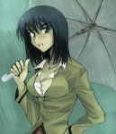  00s 1girl cosaten rain school_rumble solo suou_mikoto umbrella 