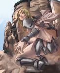  armor ass blonde_hair claymore claymore_(sword) face miria sword tea_(nakenashi) weapon 