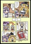  &gt;_&lt; 4girls :d =_= ? blonde_hair blood blush_stickers book bow braid broom broom_riding bucket check_translation closed_eyes comic crescent female flying_sweatdrops grey_eyes hair_bow hat hat_bow herada_mitsuru holding holding_book izayoi_sakuya kirisame_marisa long_hair maid maid_headdress multiple_girls nosebleed o_o open_book open_mouth patchouli_knowledge purple_hair reading remilia_scarlet sidesaddle silver_hair sitting smile speech_bubble sweatdrop touhou translated twin_braids violet_eyes witch witch_hat yellow_eyes 