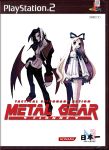  1boy 1girl 4chan abs bow coat cover demon_wings disgaea flonne full_body game_cover hair_bow hand_on_hip legs long_hair looking_at_viewer metal_gear_(series) metal_gear_solid mid-boss mid-boss_(disgaea) mid_boss nippon_ichi parody smile standing very_long_hair video_game wings 