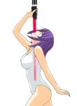  00s 1girl a1 breasts energy_sword kaleido_star large_breasts leotard lightsaber naegino_sora purple_hair short_hair solo star_wars sword weapon x-ray 