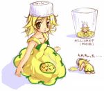  blonde_hair c.c._lemon c.c._lemon_(character) cup in_container in_cup mascot minigirl tan 