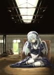  00s 1girl amano_takumi box cardboard_box rozen_maiden sad solo suigintou warehouse wings 