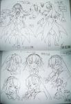  00s 1girl character_sheet highres monochrome rozen_maiden sketch suigintou traditional_media 