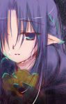  1girl blue_eyes blue_hair caster crying elf eyes_visible_through_hair fate/stay_night fate_(series) kusata_murasaki lowres pointy_ears solo tears 