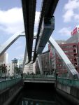  2boys city cityscape highres japan multiple_boys photo scenery sky train 
