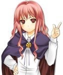  1girl big_wednesday cape louise_francoise_le_blanc_de_la_valliere pentacle pink_eyes pink_hair solo tut zero_no_tsukaima 