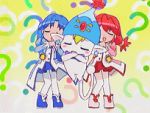  2girls animated animated_gif dancing fine fushigiboshi_no_futago_hime lowres multiple_girls pantyhose pumo red_skirt rein screencap skirt 