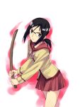  1girl bokken f-ism gokujou_seitokai hida_sayuri murakami_suigun solo sword weapon wooden_sword 