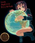 1girl earth giantess kareshi_kanojo_no_jijou miyazawa_yukino nazi parody solo swastika the_great_dictator world_war_ii 