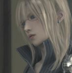  1boy blonde_hair blue_eyes cloud_strife clouds crossdressinging earrings final_fantasy final_fantasy_vii final_fantasy_vii_advent_children genderswap glasses green_eyes jewelry lipstick long_hair lowres makeup male_focus photoshop solo trap what 