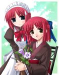  00s 2girls half_updo hisui kohaku maid melty_blood multiple_girls siblings sisters torishimo tsukihime twins type-moon 