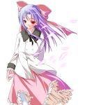  00s cherry_blossoms len melty_blood pointy_ears ribbon skirt tsukihime type-moon 