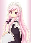  1girl long_hair lucy_maria_misora maid pink_hair red_eyes ryp solo to_heart_2 