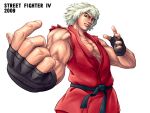  brown_eyes capcom gloves ken_masters male muscle satoshi_(artist) street_fighter 