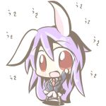  aoblue blazer bunny_ears long_hair lowres necktie purple_hair rabbit_ears red_eyes reisen_udongein_inaba skirt thigh-highs thighhighs touhou very_long_hair 