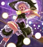  bad_id blonde_hair broom broom_riding danmaku hat inuduka_bouru inuzuka_bouru kirisame_marisa long_hair mini-hakkero moon touhou witch_hat yellow_eyes 