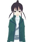  00s 1girl androgynous genshiken hood hoodie lowres ogiue_chika simple_background solo white_background 