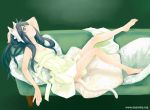  00s 1girl animal_ears barefoot black_hair cat_ears cat_tail feet hazuki_(tsukuyomi) kurafuji_sachi original solo tail tsukuyomi_moonphase 