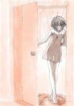  1girl 90s door lingerie nanase_yuu sentimental_graffiti solo underwear 