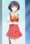  kashimashi mari_ayuki pleated_skirt school_uniform screencap serafuku skirt 