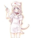  animal_ears cat_ears nurse nyaou syringe 