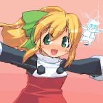  blonde_hair capcom green_eyes long_hair lowres rockman rockman_(classic) rockman_(game) roll thomas_light 