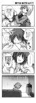  2girls 4koma :3 closed_eyes comic hair_ornament lyrical_nanoha mahou_shoujo_lyrical_nanoha mahou_shoujo_lyrical_nanoha_a&#039;s monochrome multiple_girls shamal sleeping television utsurogi_angu x_hair_ornament yagami_hayate 