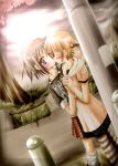  2girls minadori_naya multiple_girls original rain tagme yuri 