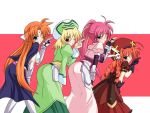  arf blonde_hair blue_eyes braid crossover jinki kirisawa_tokito long_hair lyrical_nanoha mahou_shoujo_lyrical_nanoha mahou_shoujo_lyrical_nanoha_a&#039;s parody redhead shamal signum twin_braids twintails vita 