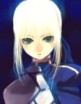  1girl armor blonde_hair fate/stay_night fate_(series) green_eyes realistic saber solo tasaka_shinnosuke 
