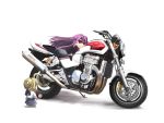  :3 chibi fate/stay_night fate_(series) ground_vehicle motor_vehicle motorcycle rider saber satomi vehicle 