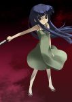  1girl dress furude_rika green_skirt higurashi_no_naku_koro_ni mizuki_makoto skirt solo sundress 