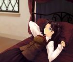  1girl bed fate/stay_night fate_(series) solo sorato tohsaka_rin 