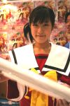 1girl asian cosplay costume koi_koi_7 koikoi_7 looking_at_viewer photo school_uniform smile solo_focus upper_body 